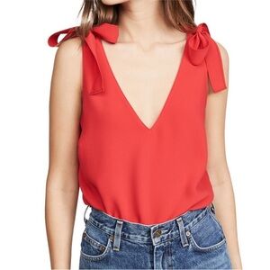 Amanda Uprichard Josephine Top in Lipstick/Red size S